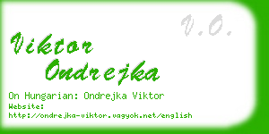 viktor ondrejka business card